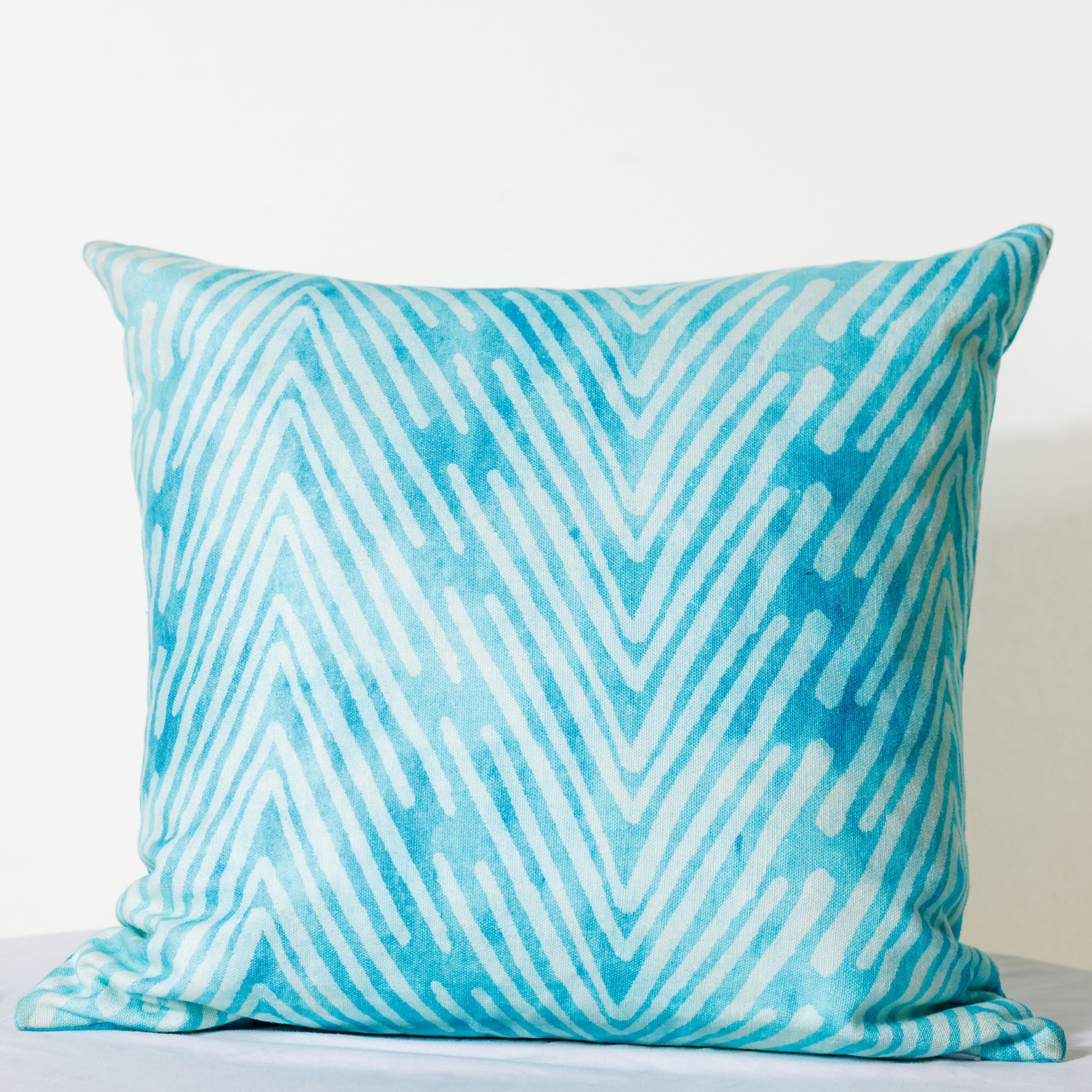 Reversible Southwestern Throw Pillow Cover in Sea
