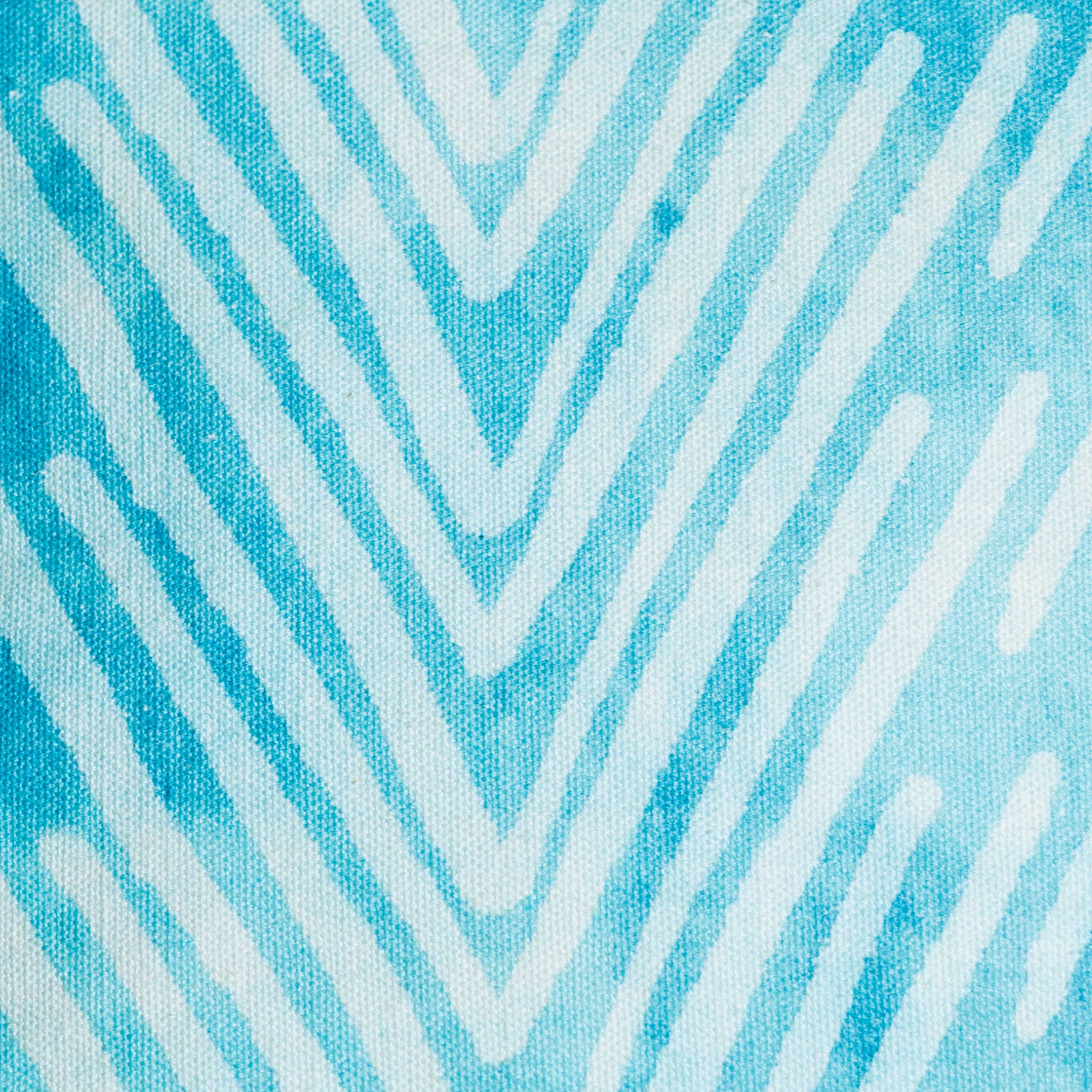 Reversible Southwestern Throw Pillow Cover in Sea