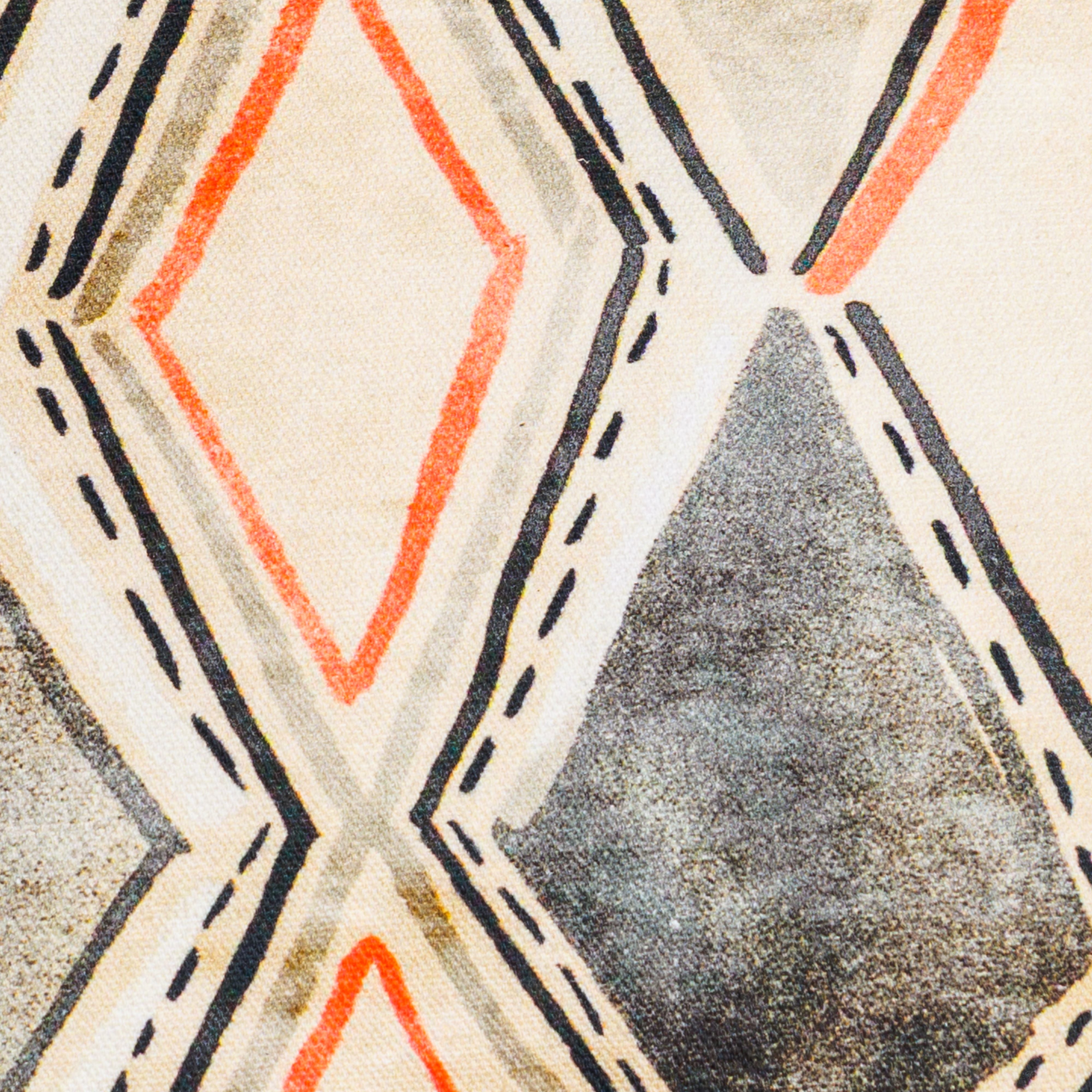 Reversible Southwestern Throw Pillow Cover in Desert